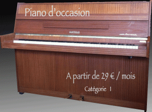 Piano de location catégorie 1