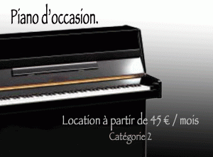 Piano de location catégorie 2