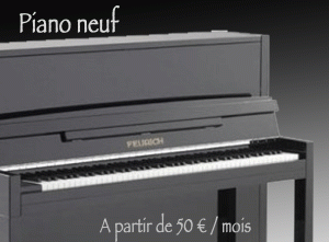 Location de piano neuf avec option d'achat