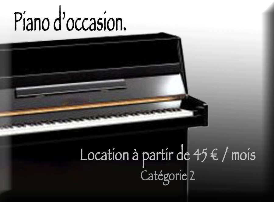 Location de piano avec option d'achat catégorie 2