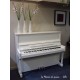 Piano droit Feurich 122 blanc brillant à la maison du piano