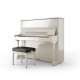 Steinway & Sons K-132 - Piano droit ivoire brillant