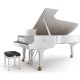 Steinway & Sons Modèle D-274 - piano de concert blanc brillant
