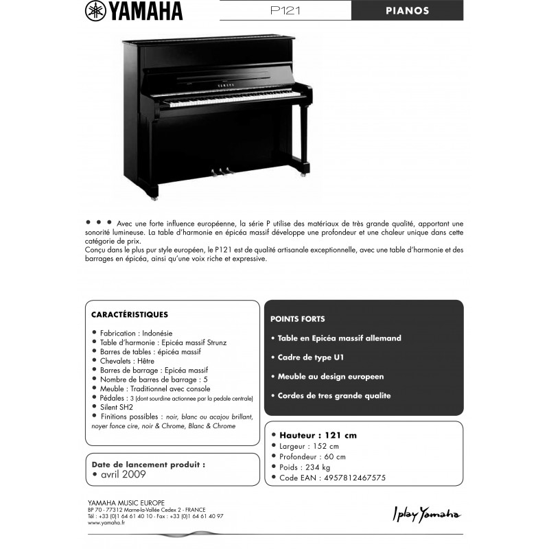 PIANOS DROITS - Pianos - Instruments de musique - Produits - Yamaha - France