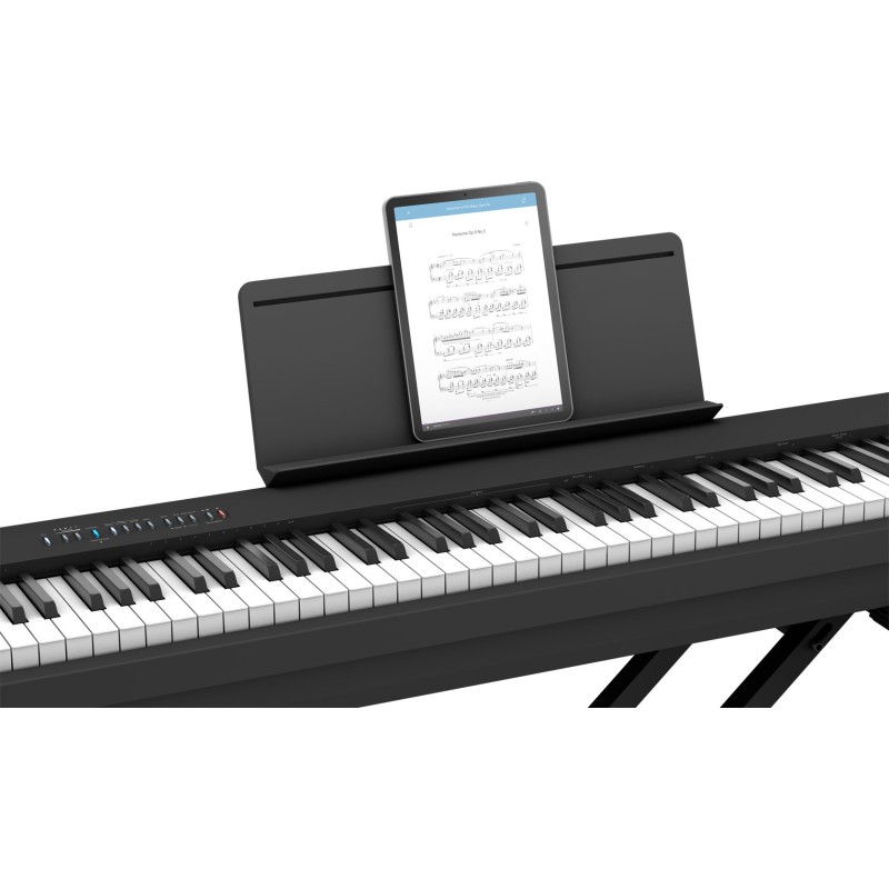 Pack avec Piano Numérique Roland FP-30X, Support en Bois et Pédales