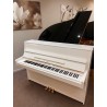 Piano droit d'occasion Kawai K15 blanc brillant noir verni
