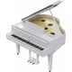 GP-9 blanc brillant - Piano numérique à queue