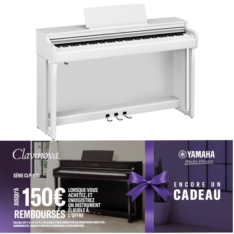 Piano numérique YAMAHA CLP825 - Opération cash back