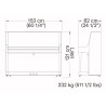 Dimensions piano droit YAMAHA B30