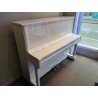 piano d'occasion feurich 122 blanc brillant