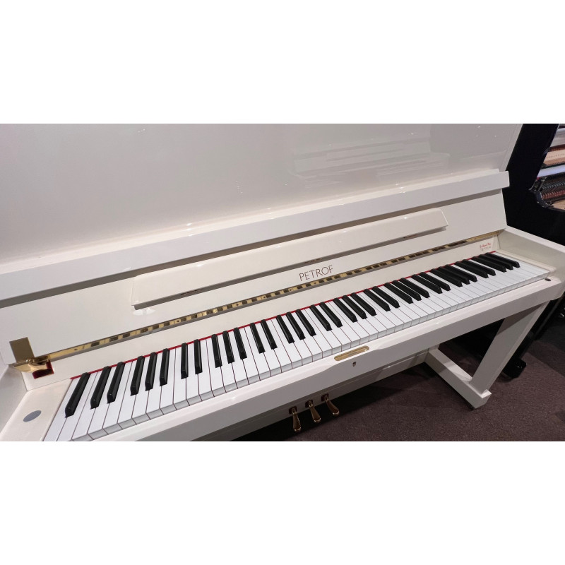 PETROF P125M1 - blanc brillant - Piano d'occasion