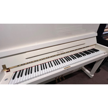 PETROF P125M1 - blanc brillant - Piano d'occasion