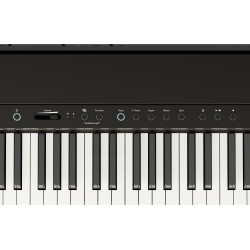 Zoom sur le panneau de commande du piano ROLAND FP40 BK