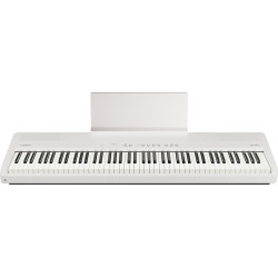 Piano numérique portable ROLAND FP40 blanc vue de face avec pupitre