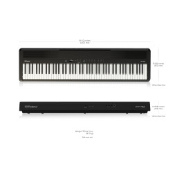 Dimensions piano numérique ROLAND FP40
