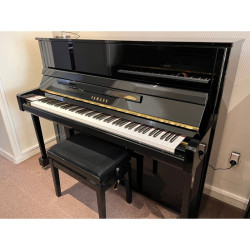 Piano d'occasion - Yamaha B3 TC3 (TransAcoustic) noir verni