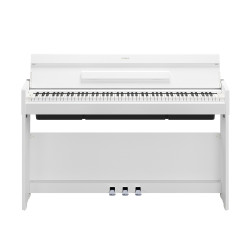 Vue de face du piano numérique Yamaha YDP-S36 blanc