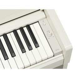 piano numérique YAMAHA YDPS36 bouleau blanc, vue panneau de commande