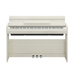 Vue de face du piano numérique Yamaha YDP-S36 bouleau blanc