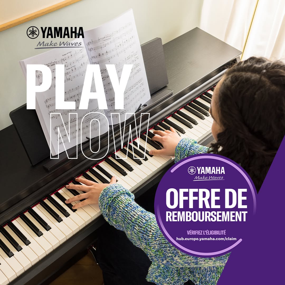 Opération cashback Yamaha Play Now 2026 2027 à Lille
