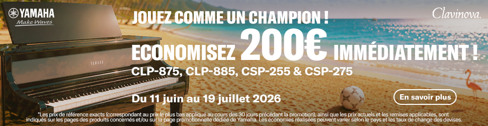 Offre Yamaha Clavinova coupe du monde foot